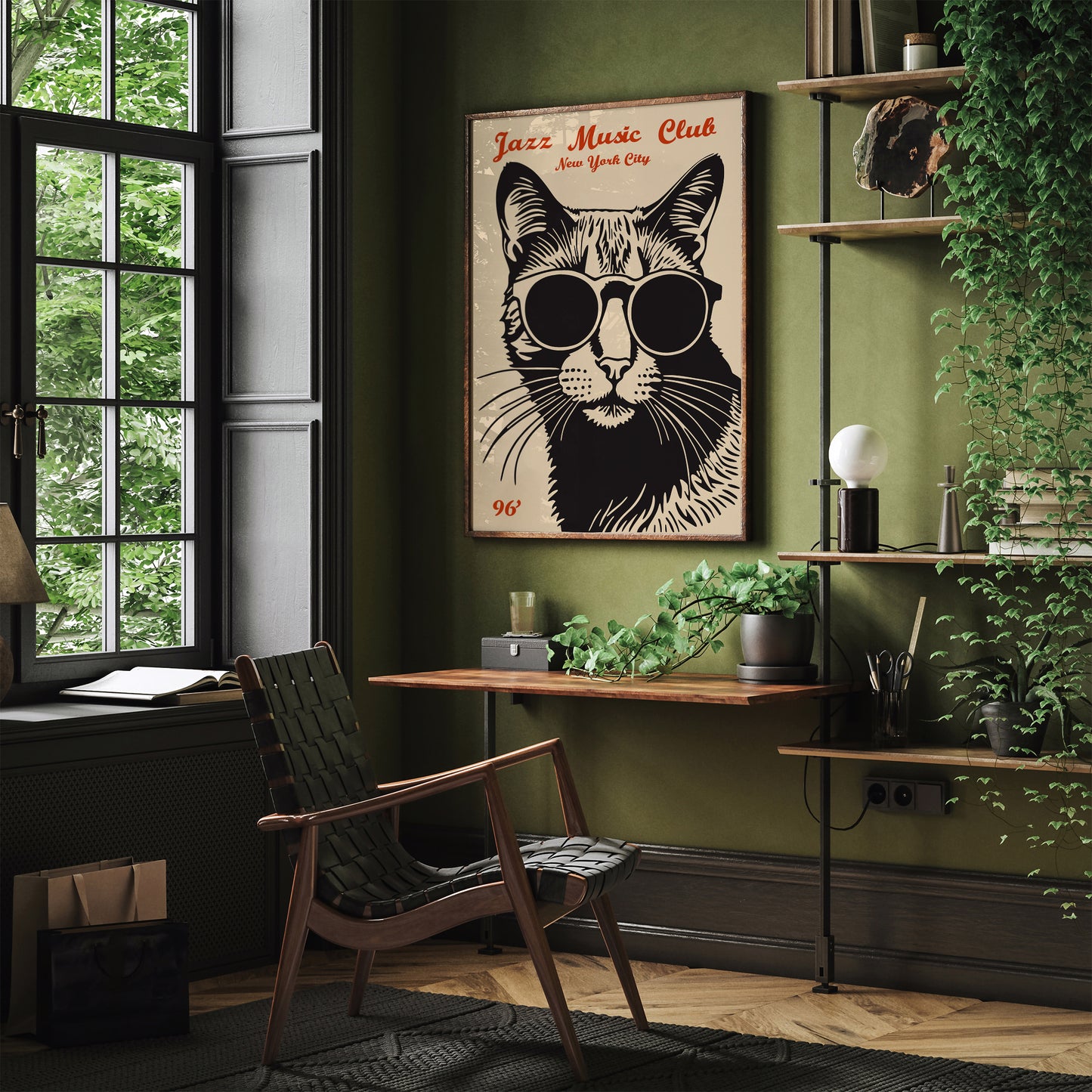 Retro Jazz Music Club NYC Poster