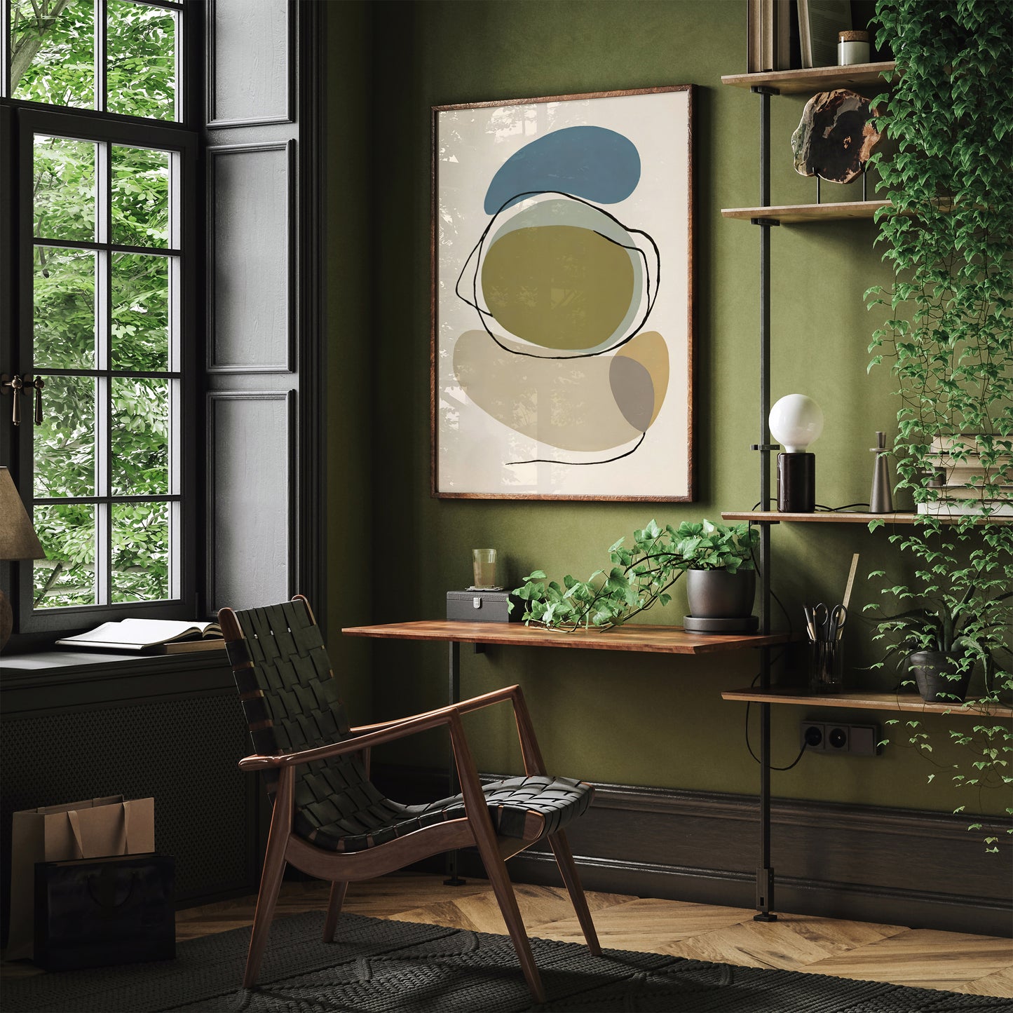 Aesthetic Earth Colors Modern Poster