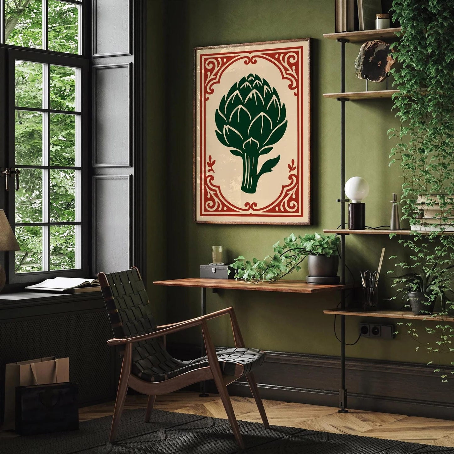Rococo Artichoke Print - American Kitchen Wall Art