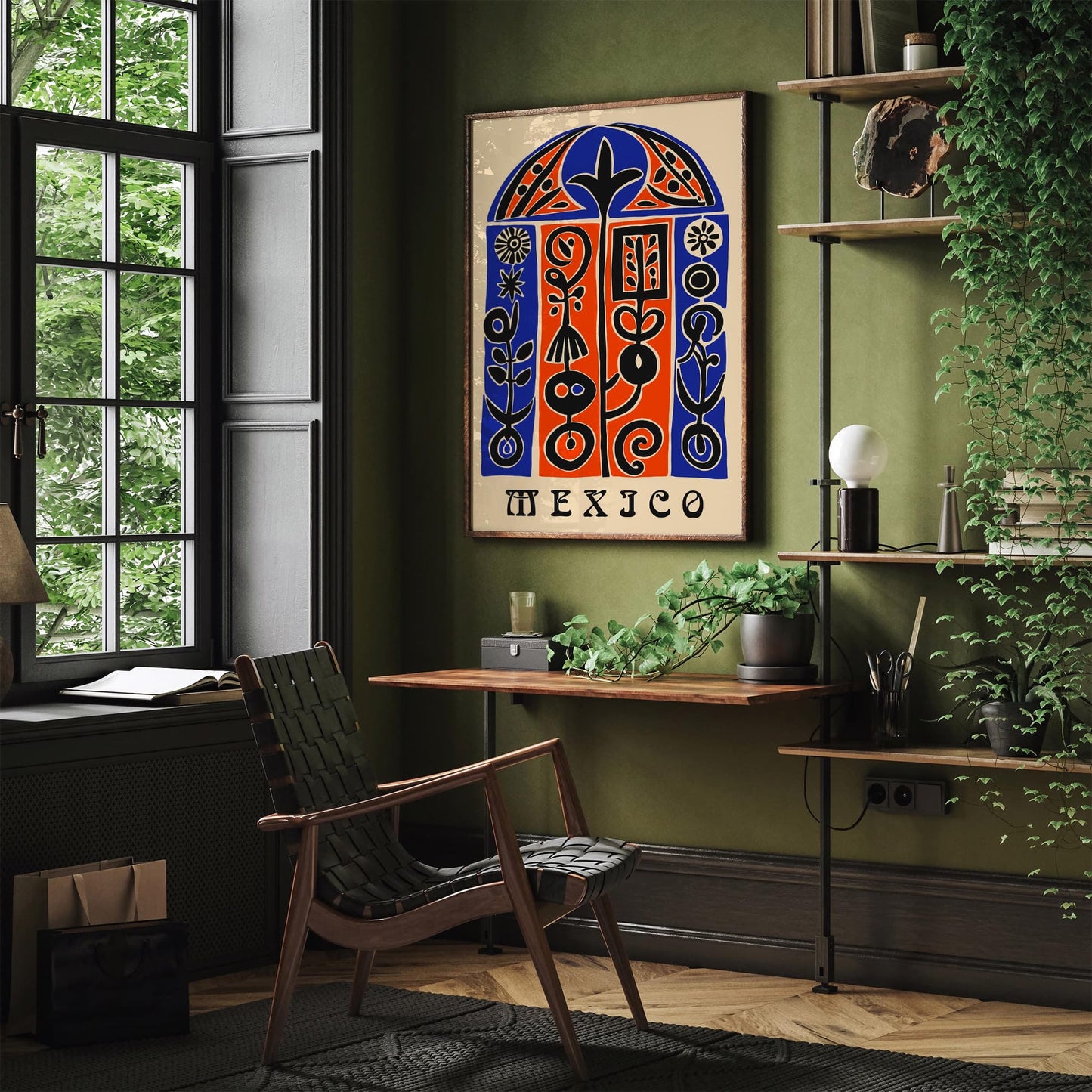 Ethnic Abstract Mexico Travel Poster