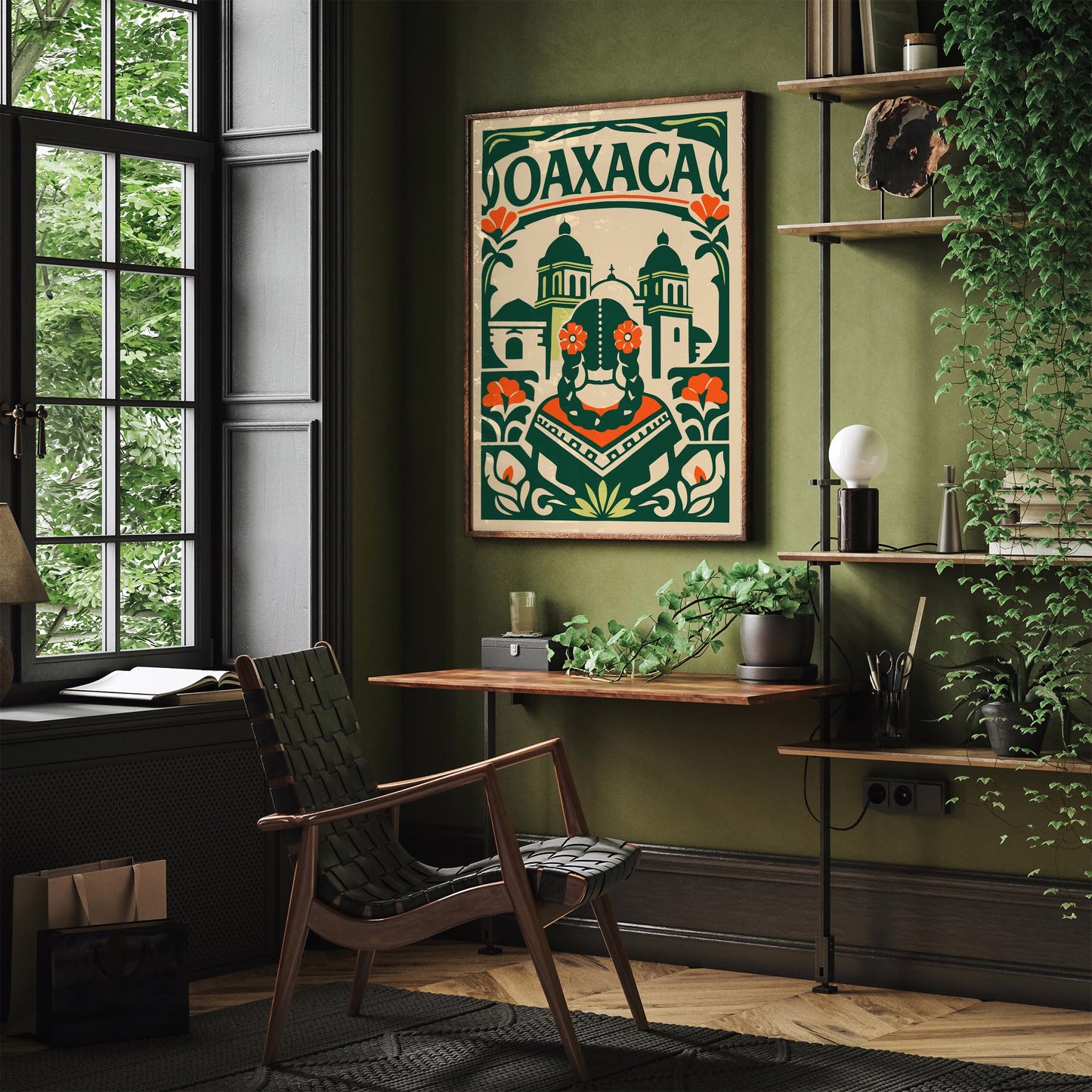 Oaxaca Mexico City Wall Art Print 2026 – Travel Poster