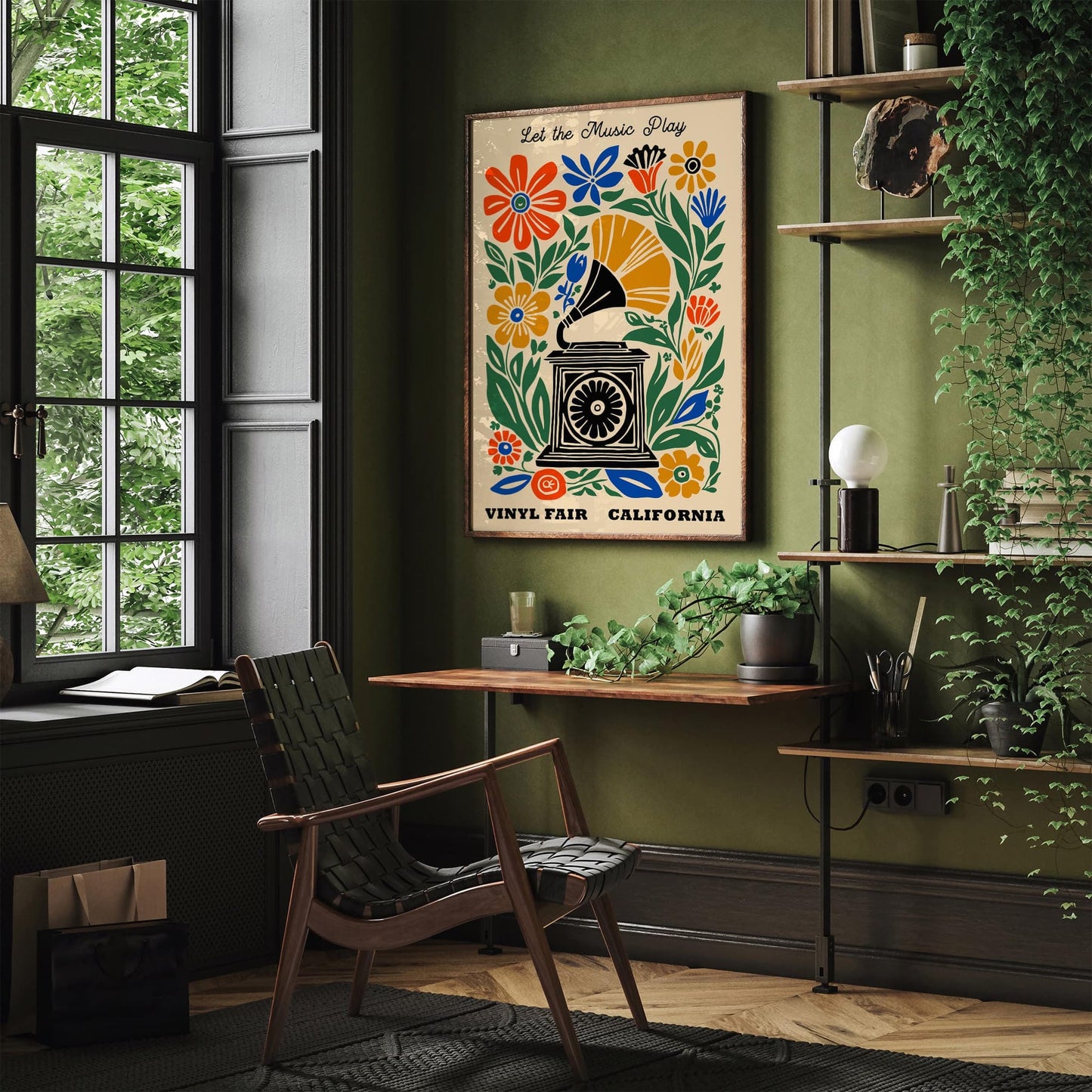 Vinyl Fair California Music Poster