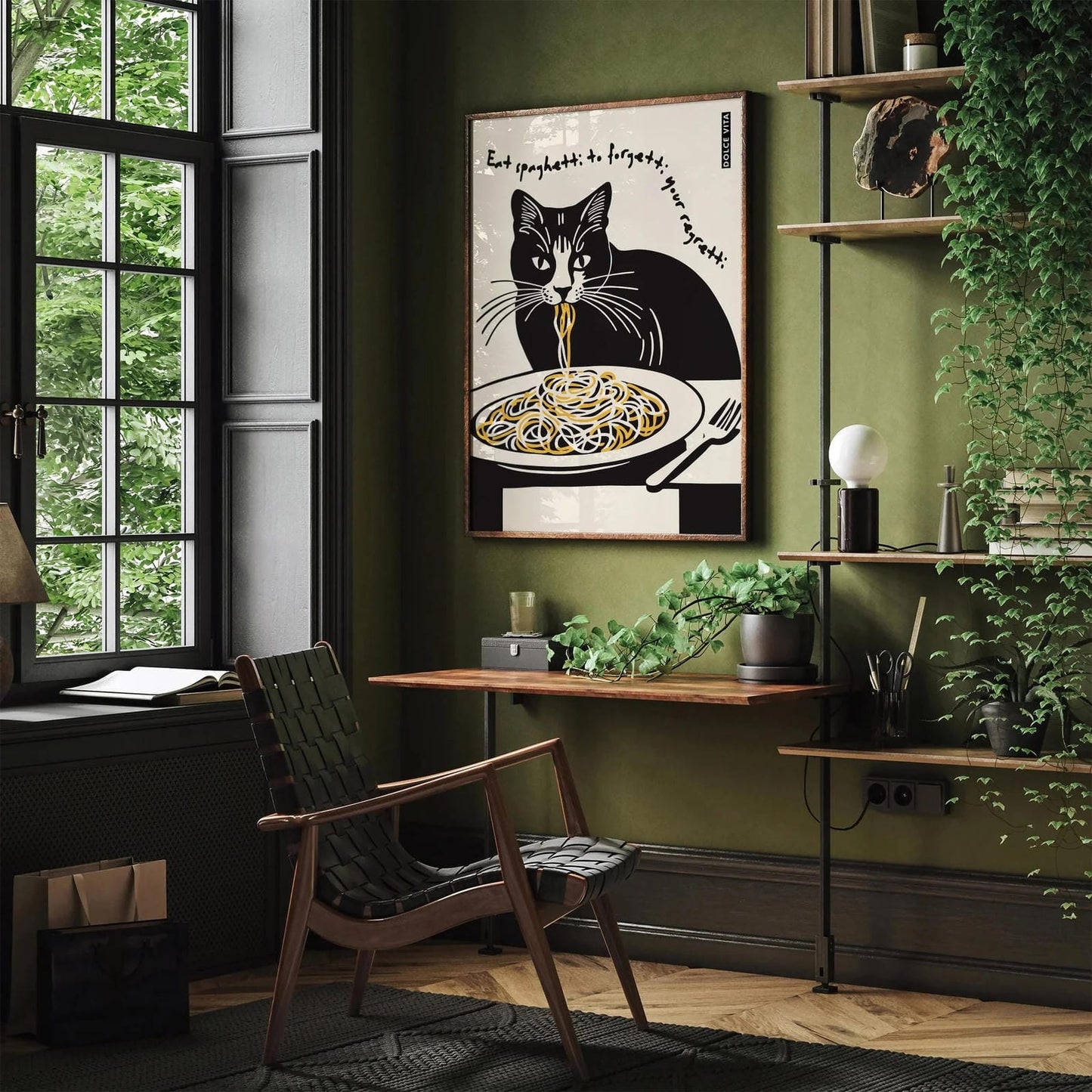 Eat Spaghetti to Forgetti Your Regretti Poster