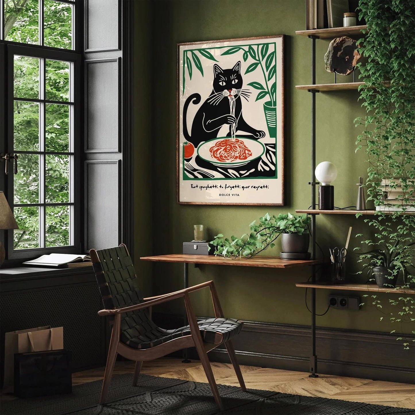 Eat Spaghetti to Forgetti Your Regretti Poster