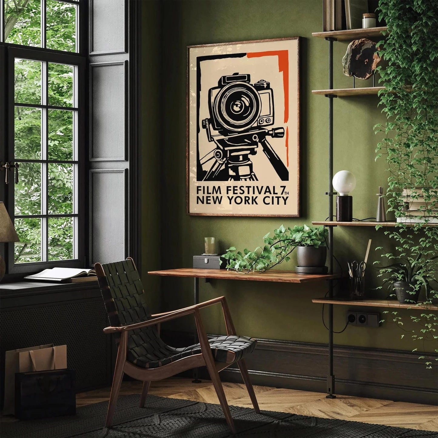 Retro NYC Movie Poster – Film Festival Wall Art Print