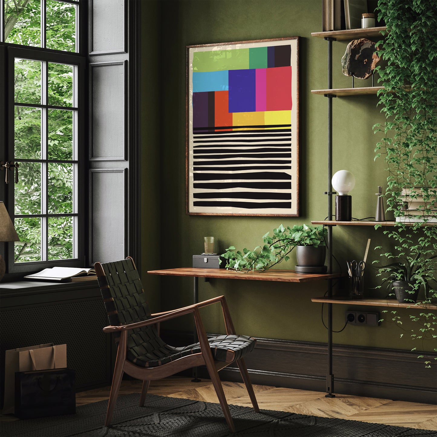 Colorblocks - Mid Century Art Print