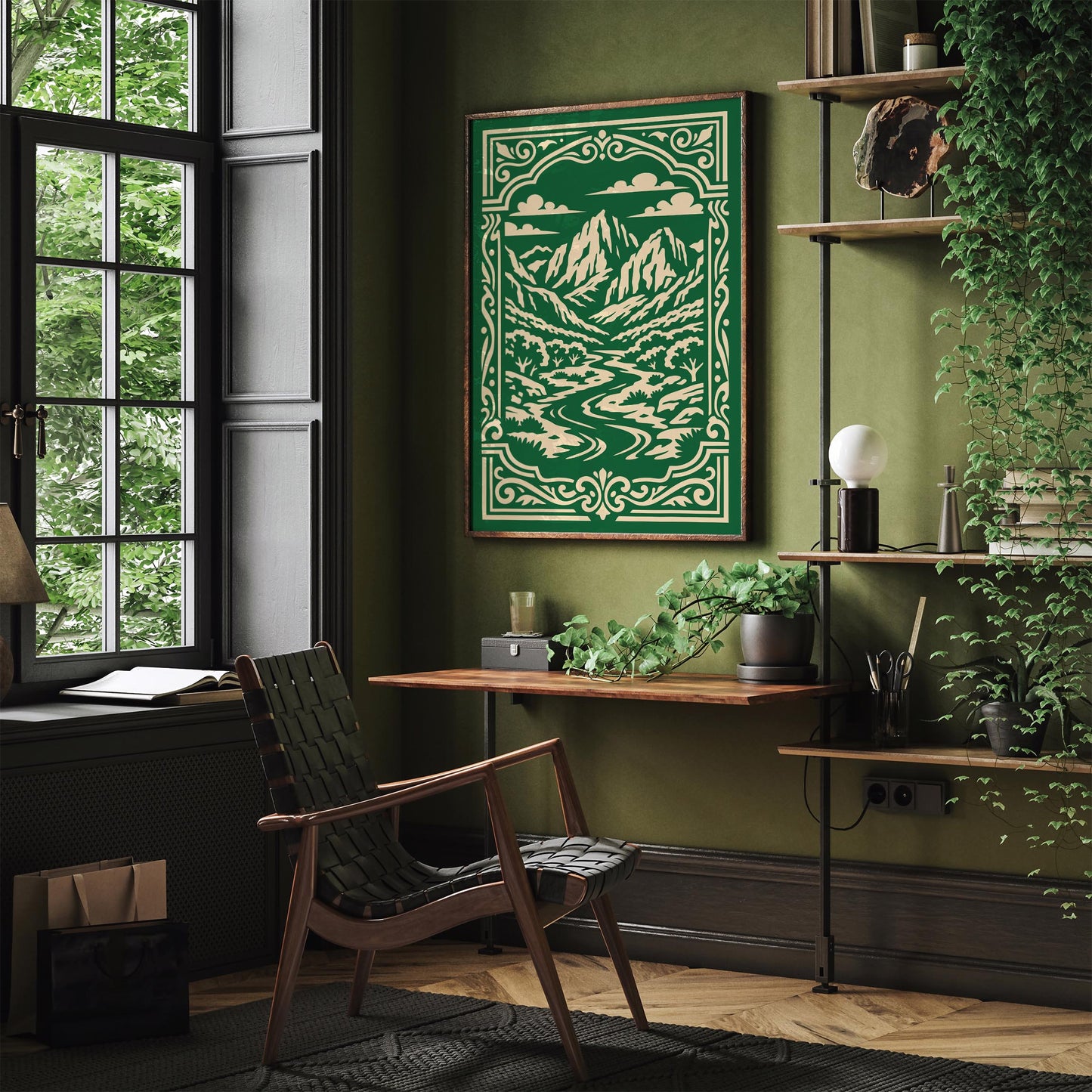 Green Zion National Park Poster