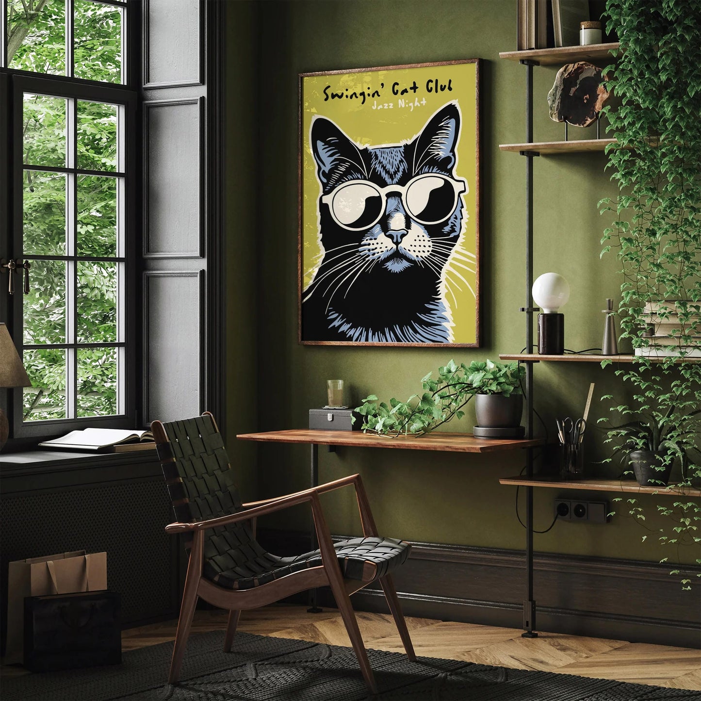 Swingin Cat Jazz Club Poster