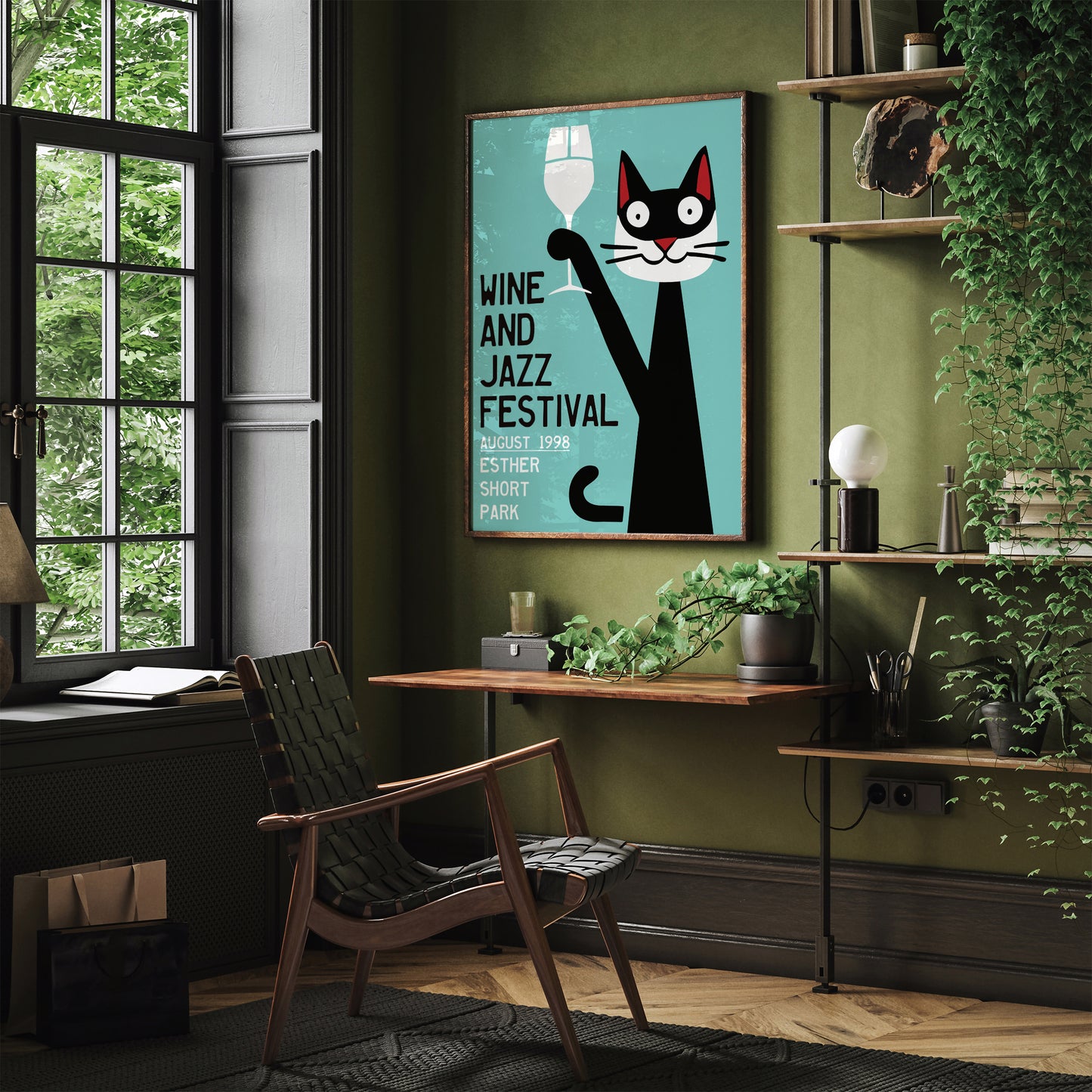 Wine and Jazz Festival 1998 NYC Poster