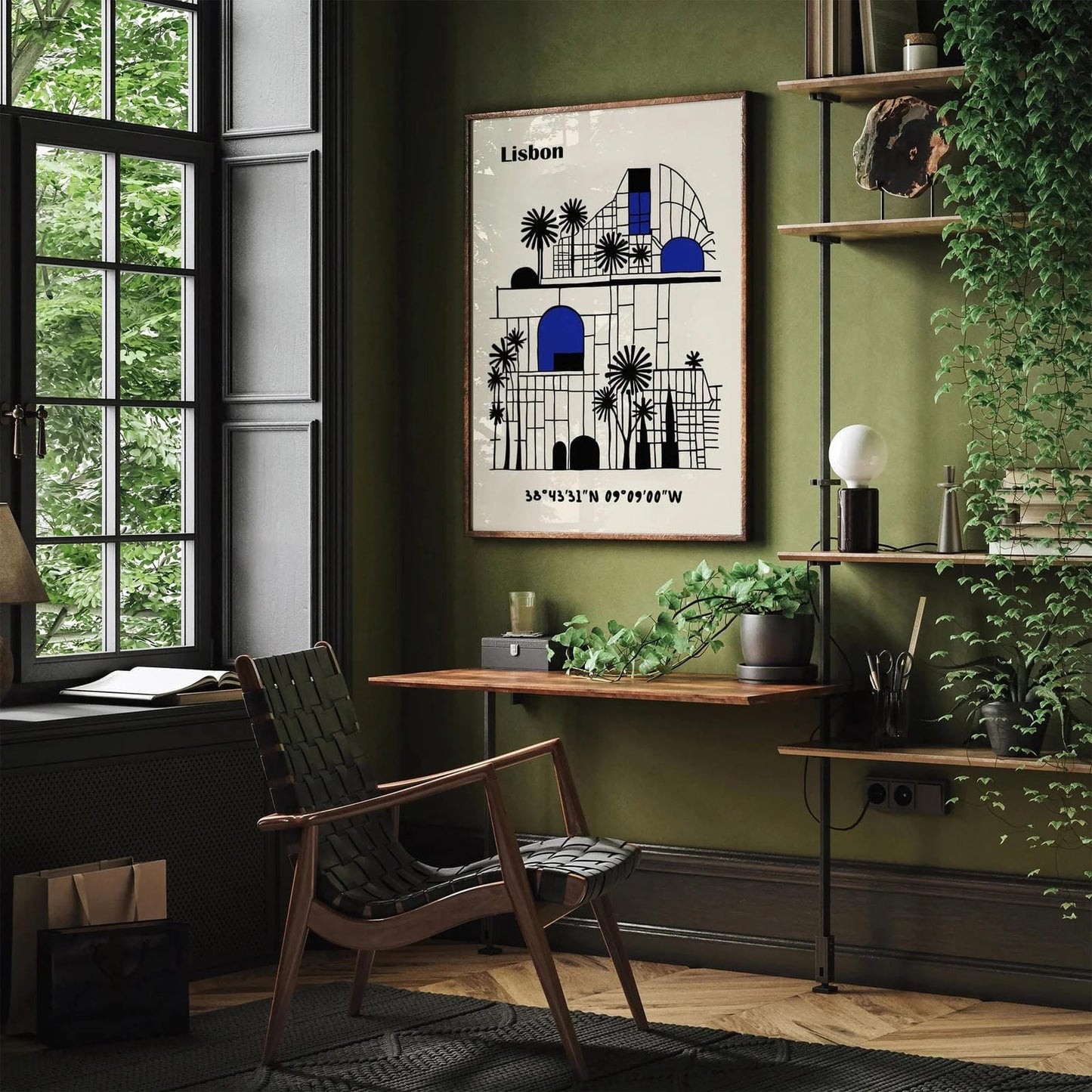 Lisbon Wall Art – Geometric Abstract Art Print