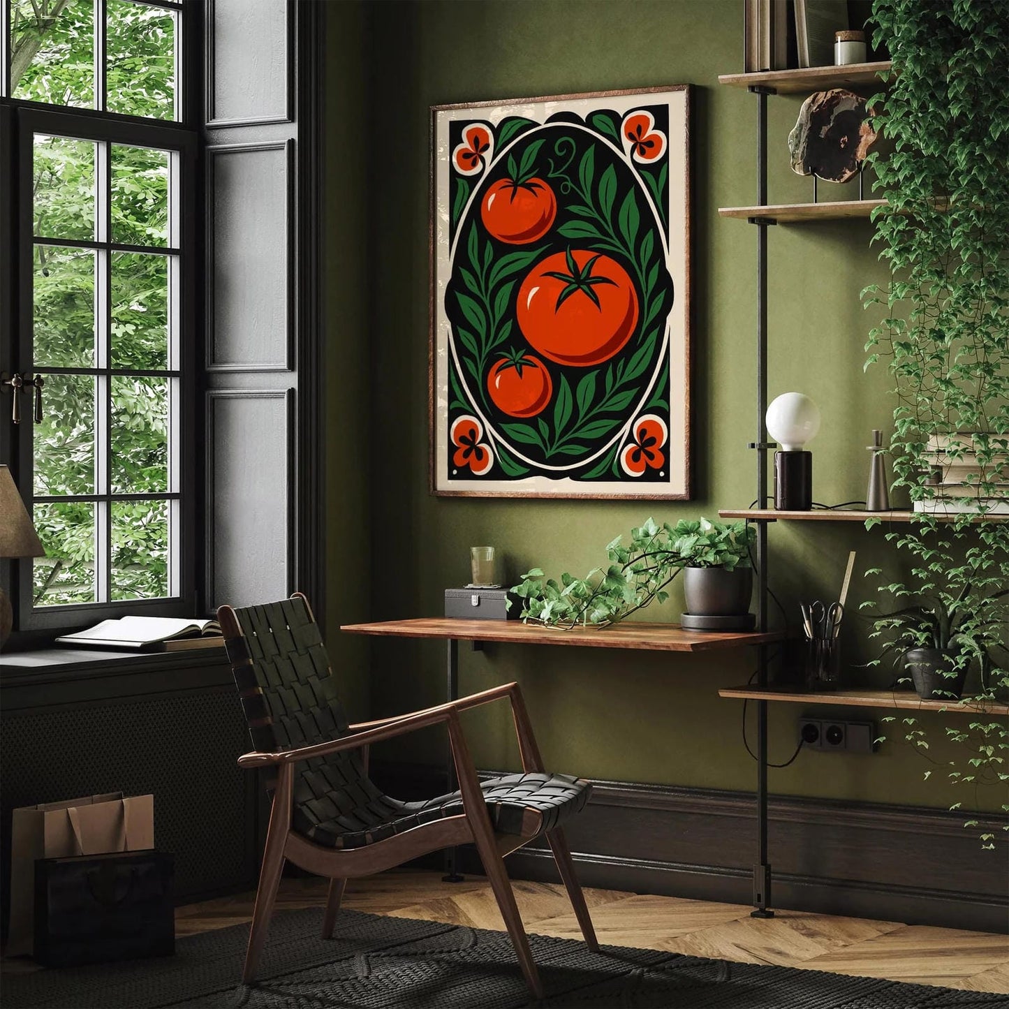 Red Tomatoes Poster - Elegant Kitchen Wall Art