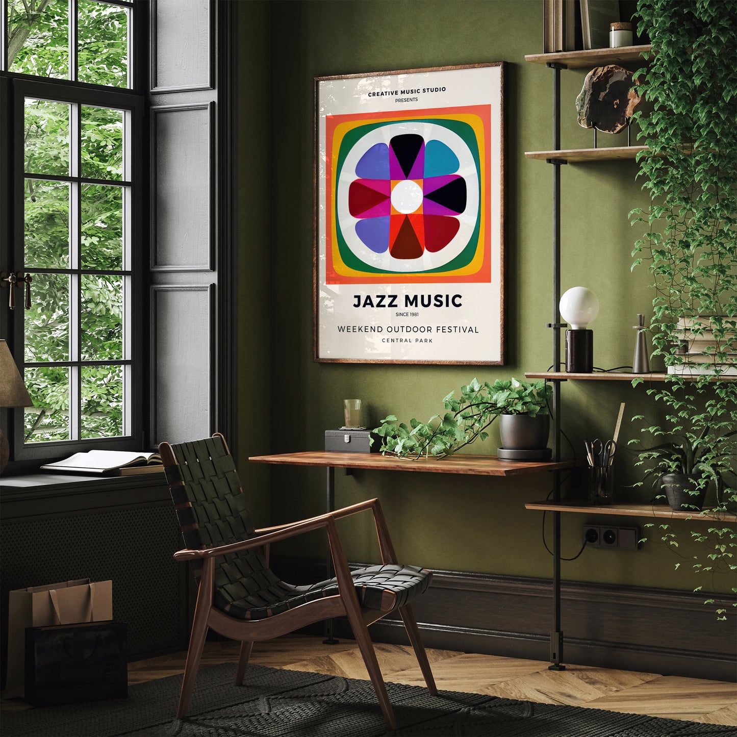 Music Festival in Central Park Art Print