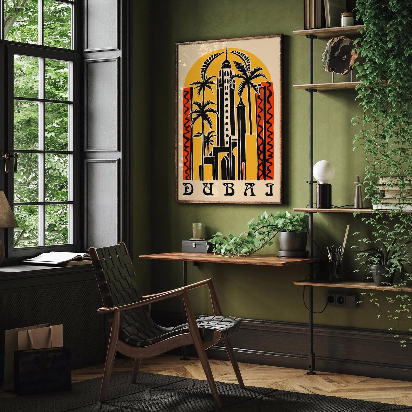 Dubai Eclectic Travel Poster