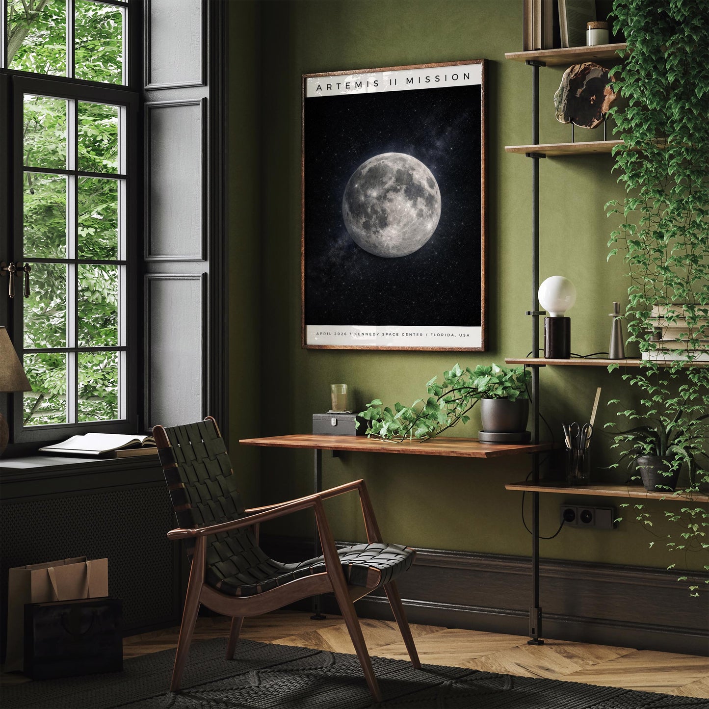 Artemis II Mission Poster, Space Travel Wall Art