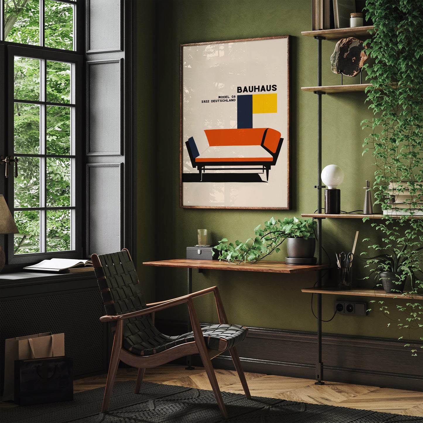 Bauhaus Furniture Mid-Century Poster