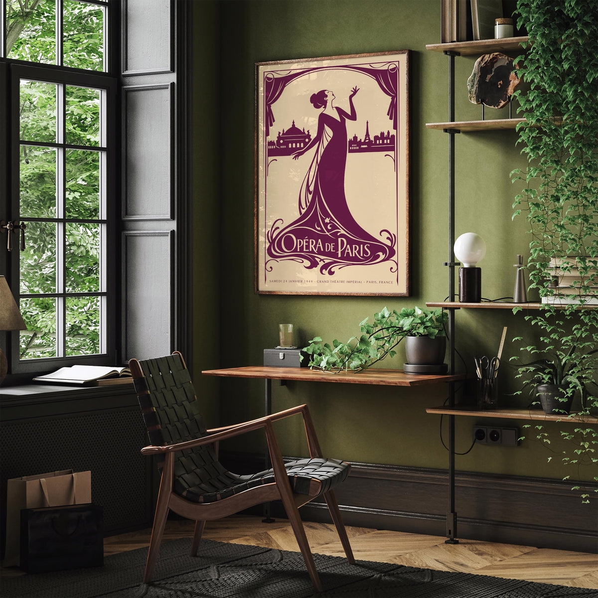 Opera de Paris French Music Poster