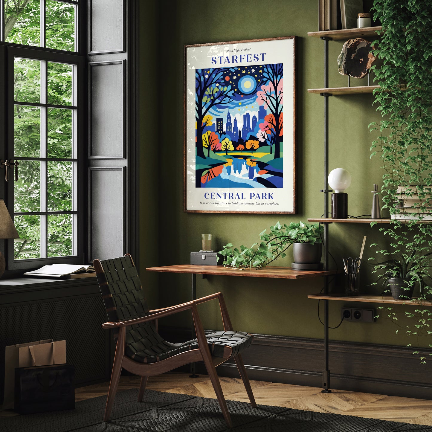 NYC Starnight Festival Art Print: Perfect Gift