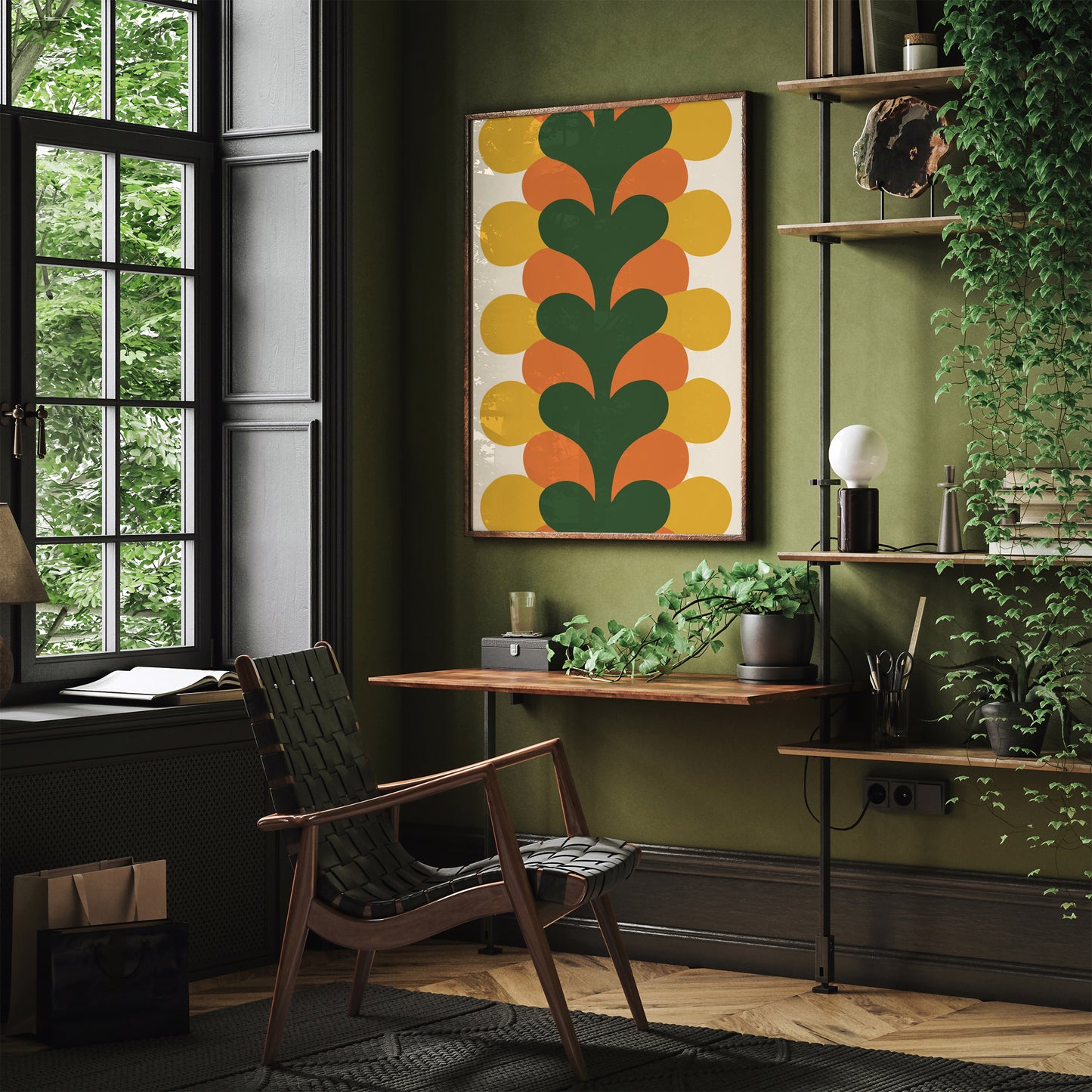 Retro Bold Botanical Poster