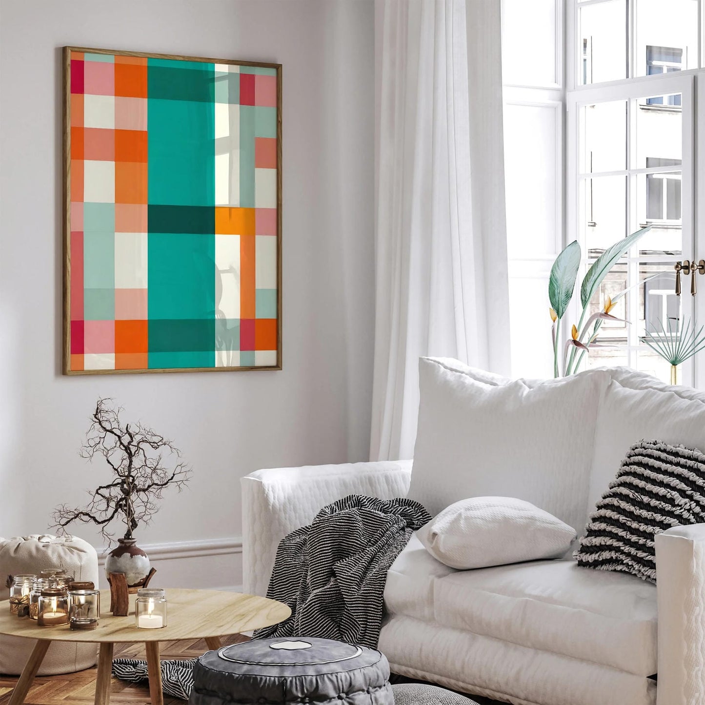 Cute Girly Colors Modern Art Print