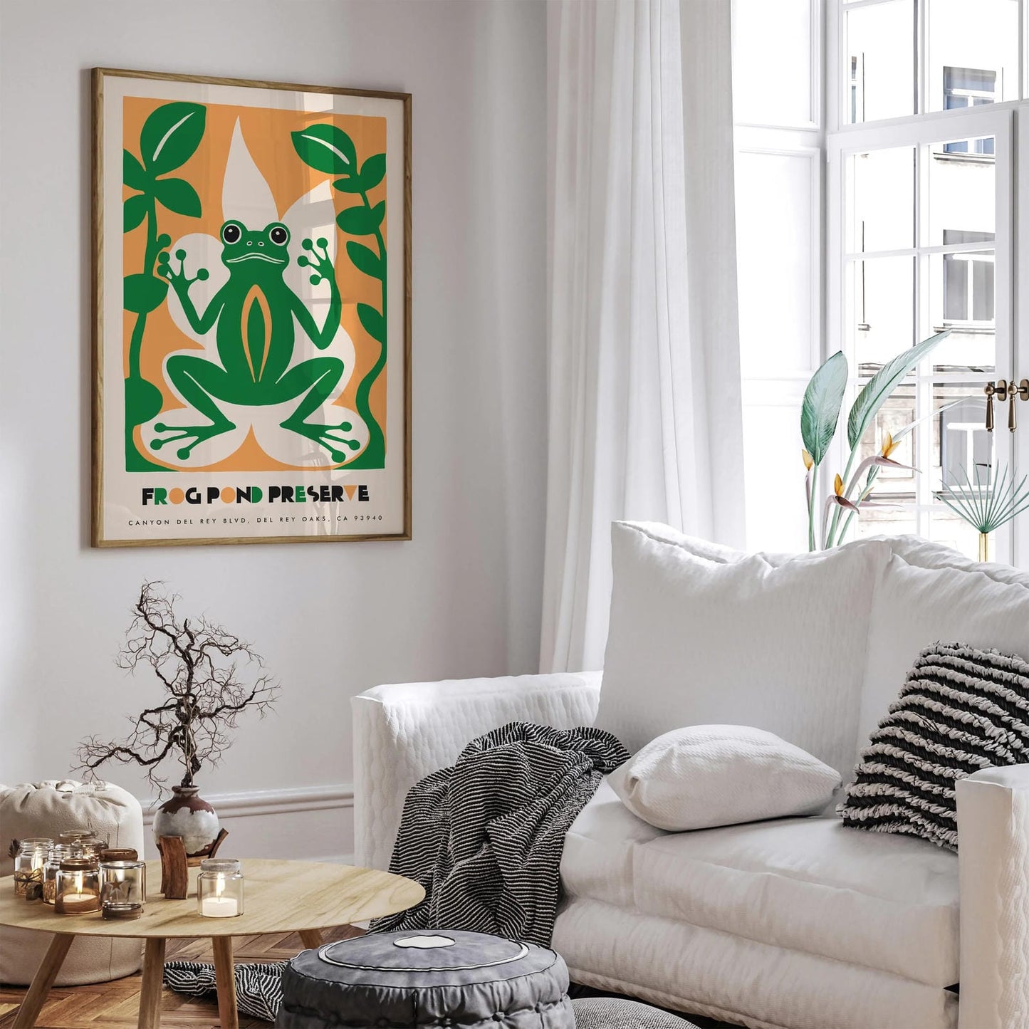 Colorful Frog Travel Wall Art - Del Rey Oaks
