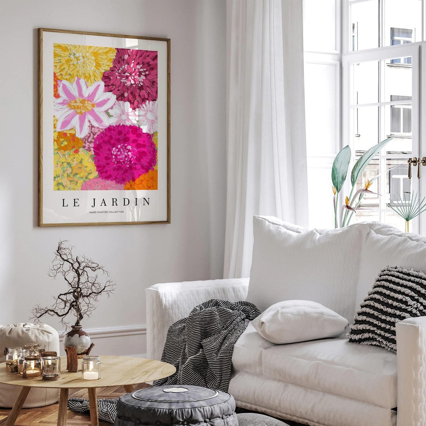 Le Jardin Painting of Flowers Art Print 2024