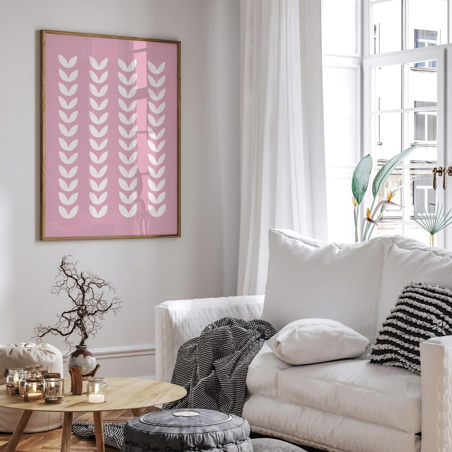 Pink Modern Minimalist Art Print