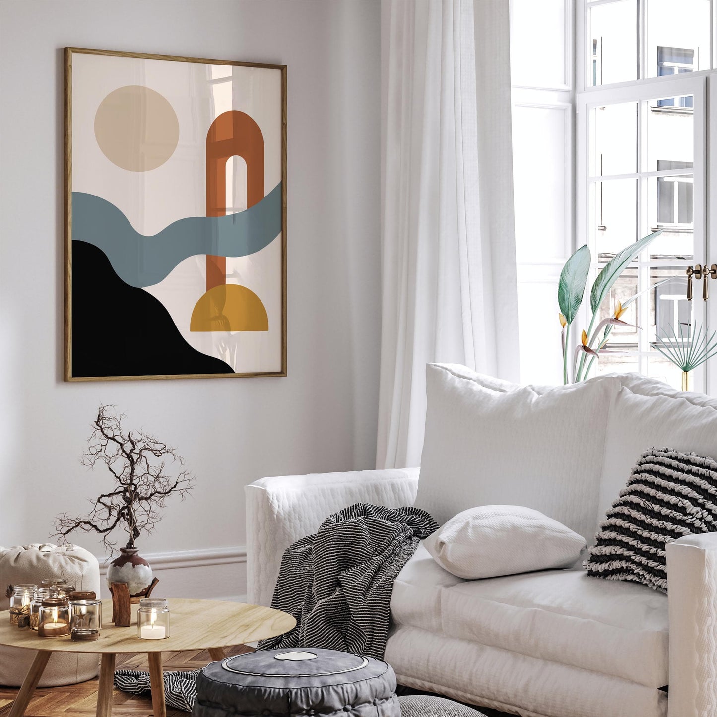 Modern Abstract Poster - Japandi Aesthetic Art Print