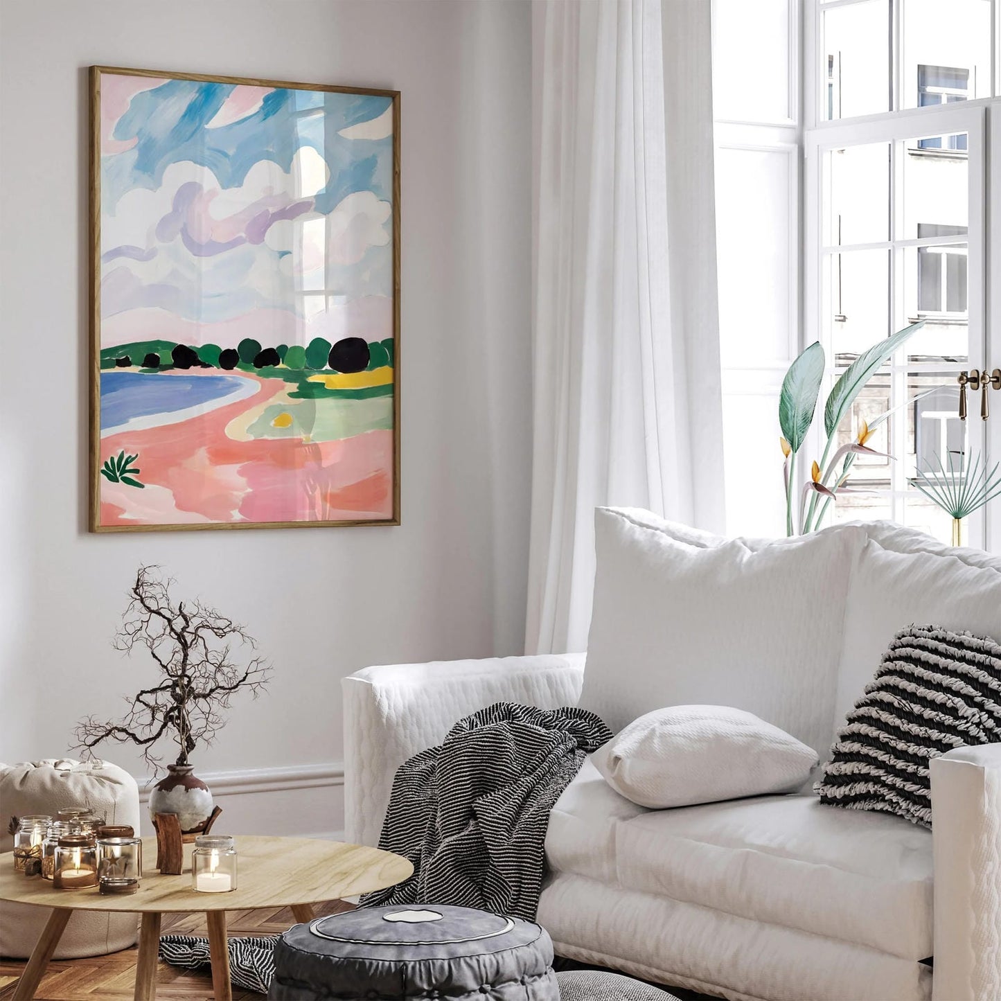 Peaceful Landscape Painting Art Print