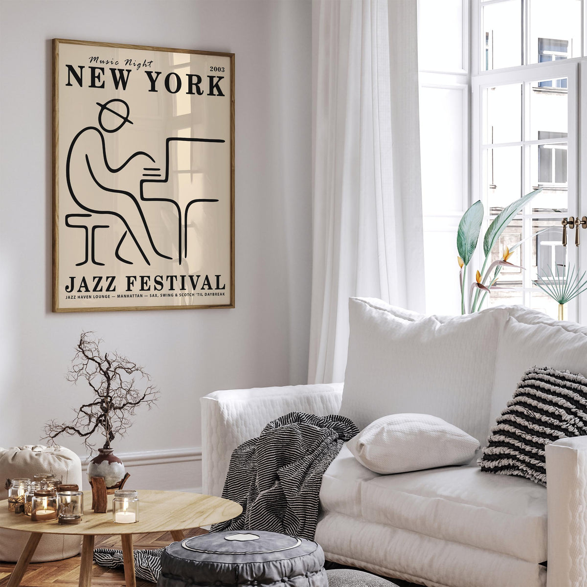 NYC Manhattan Jazz Club Art Poster