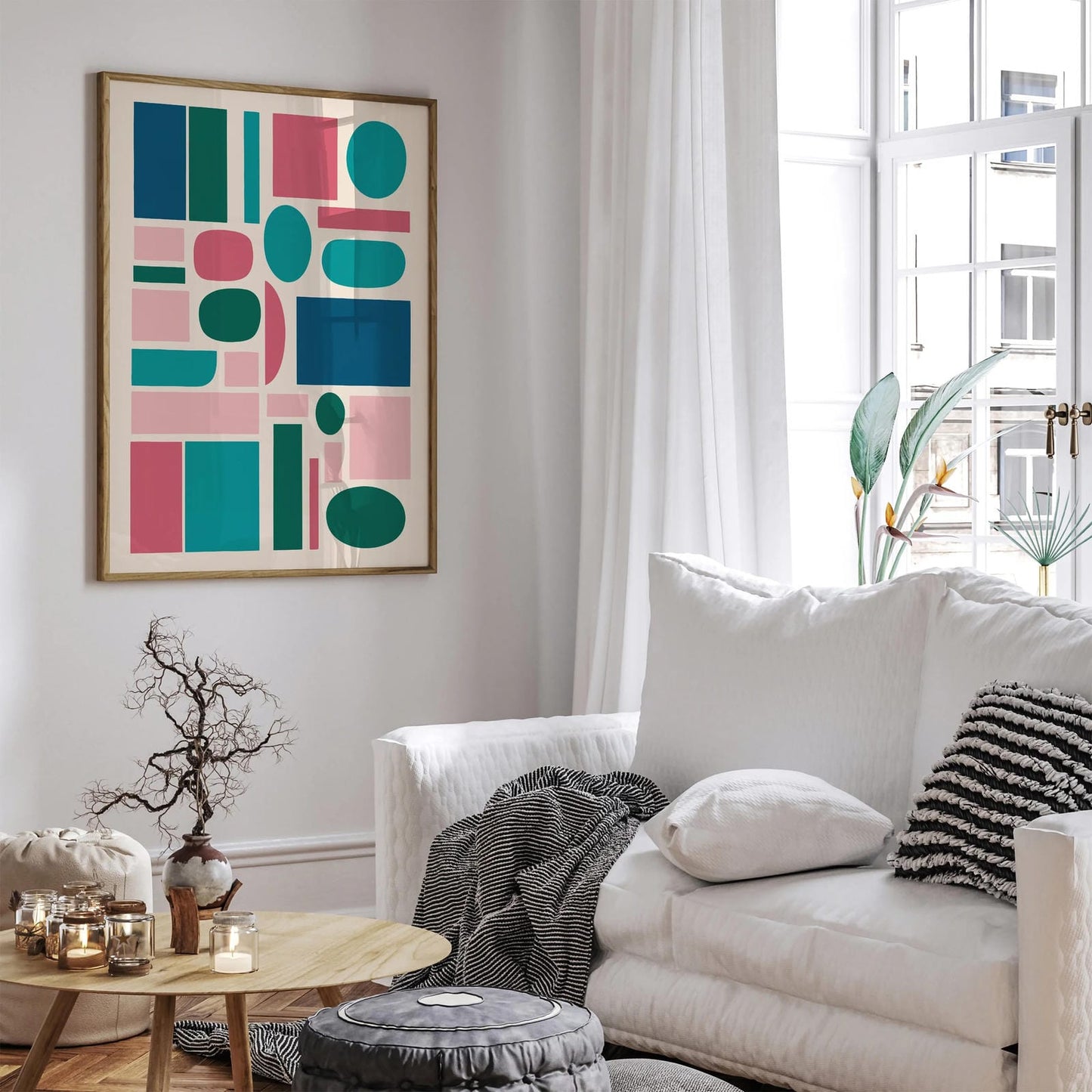 Mid Century Modern Abstract Art Print