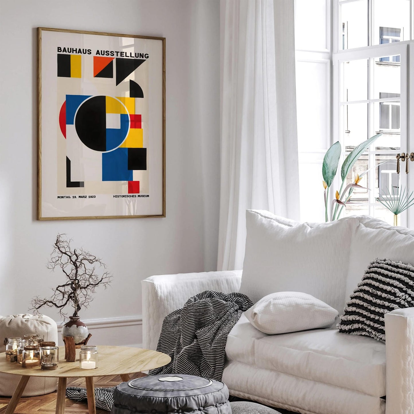 Retro Bauhaus Museum Poster Print
