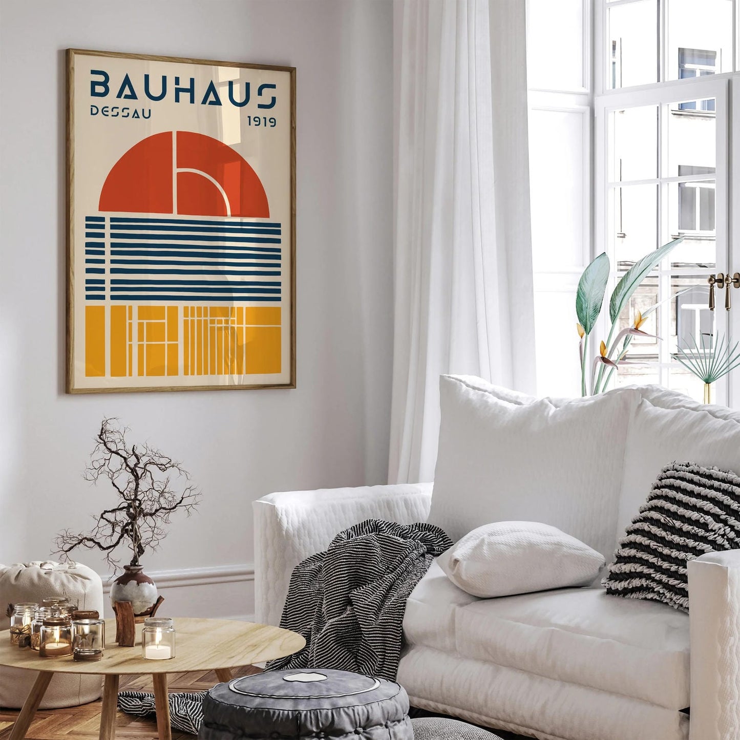 Bauhaus Dessau 1919 Retro Art Print
