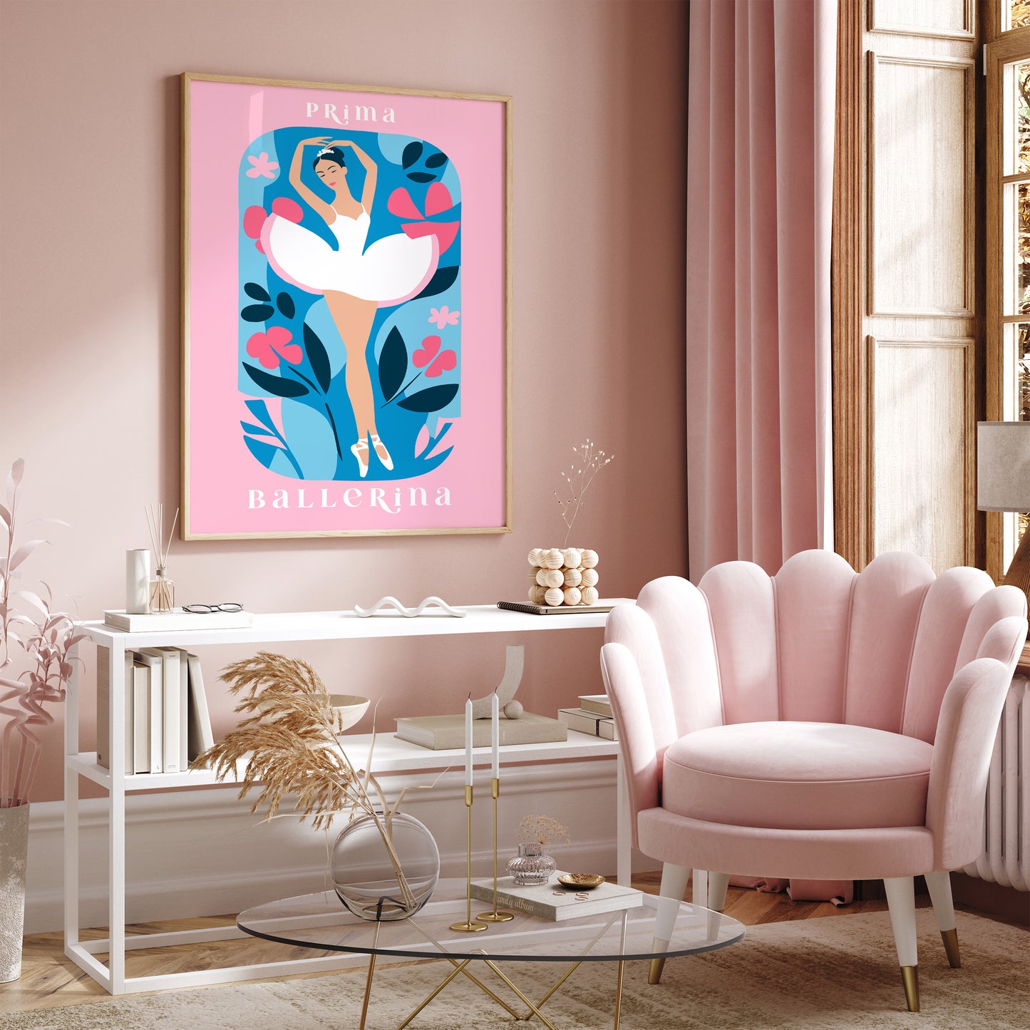 Prima Ballerina Print for Nursery Decor