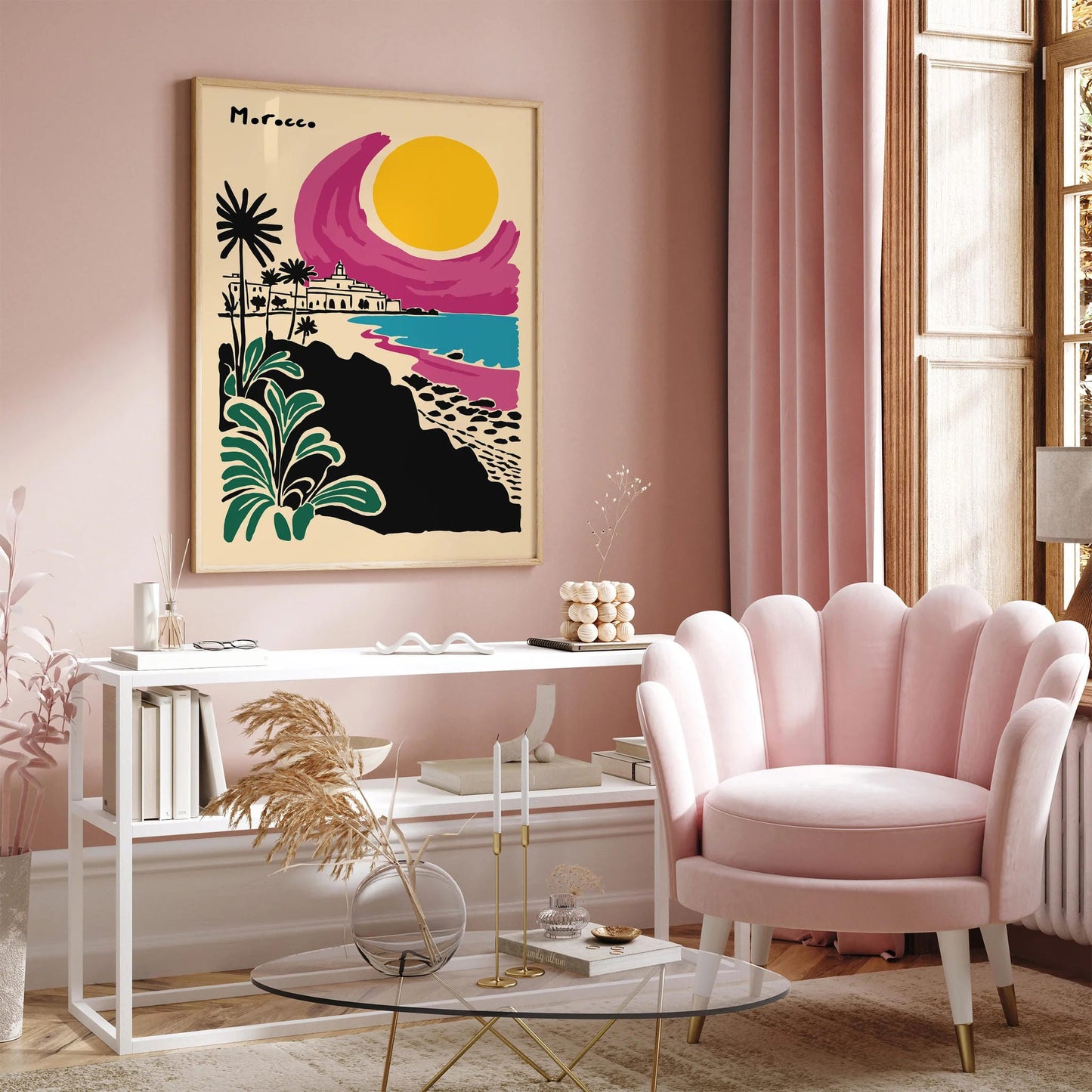 Morocco Travel Poster – Exotic Wall Art Print