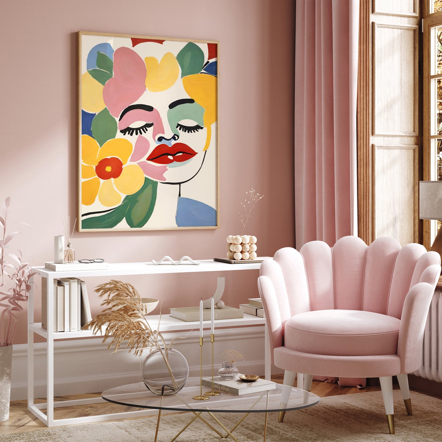 Big Red Lips Poster 2025