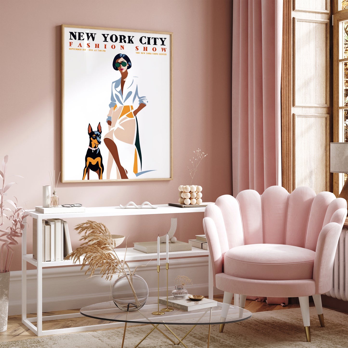 NYC Fashion Show Retro Poster