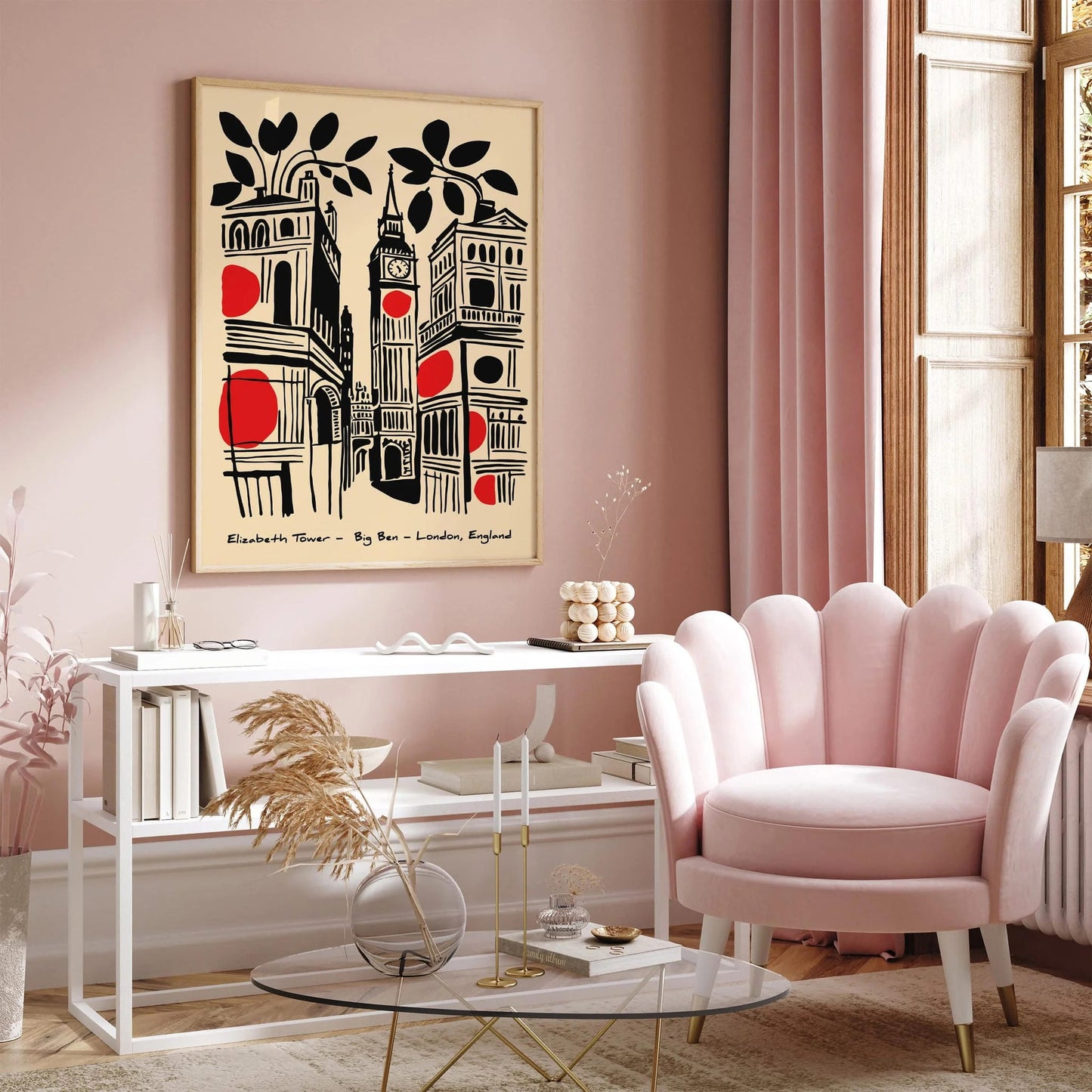 Big Ben London England Travel Poster