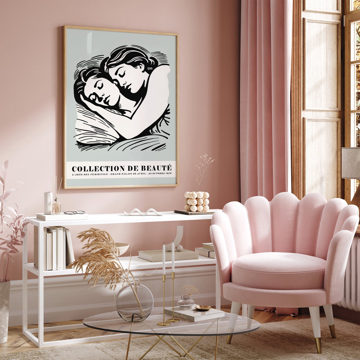 Collection de Beaute Sleeping Women Print