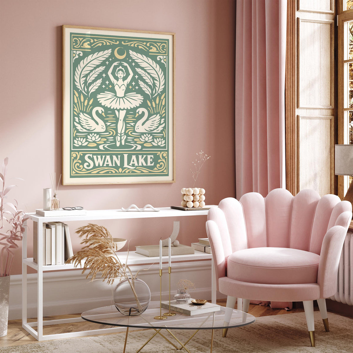 Swan Lake Ballet Poster