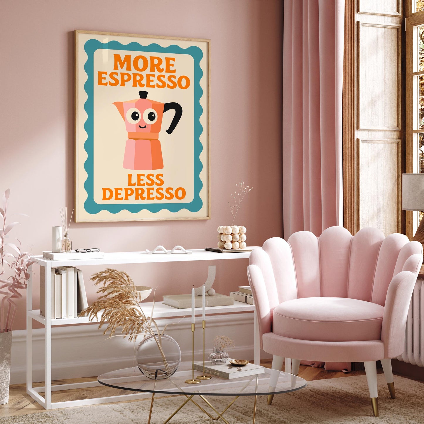 More Espresso Less Depresso Poster