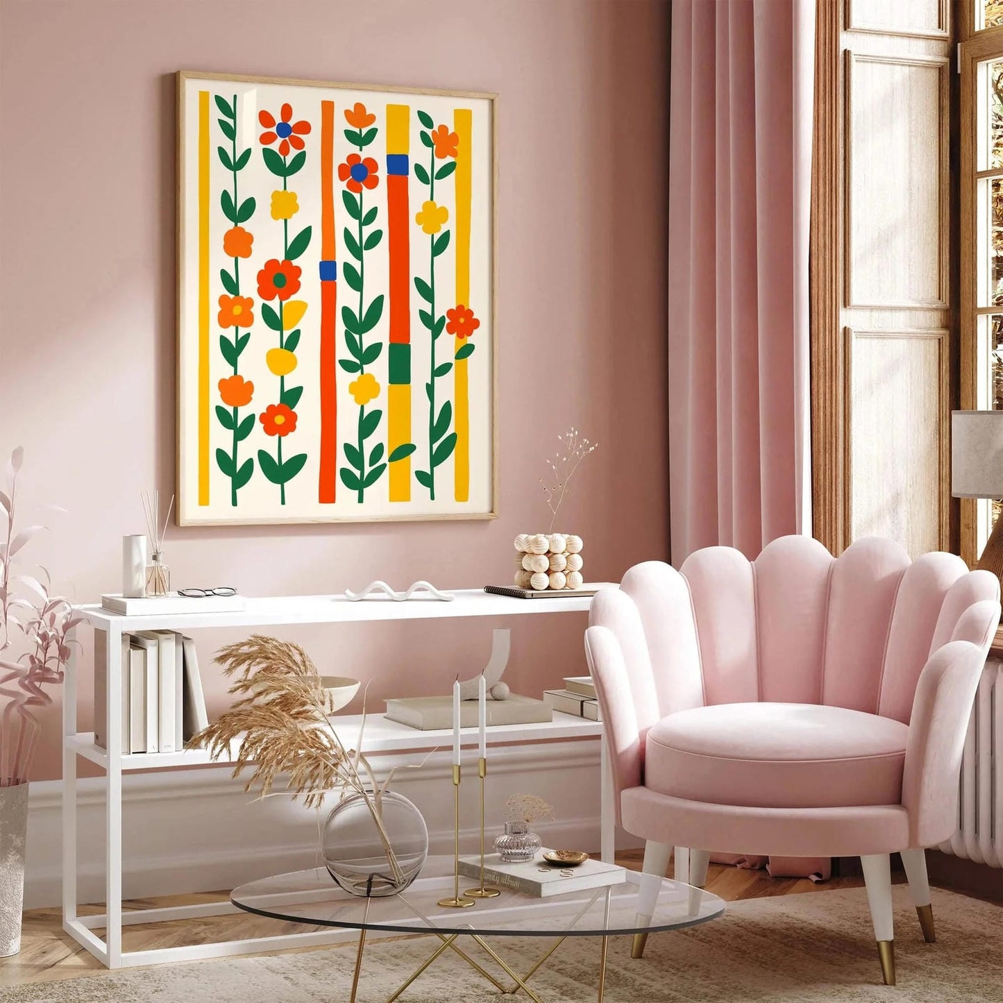 Colorful Abstract Nature Wall Art Print