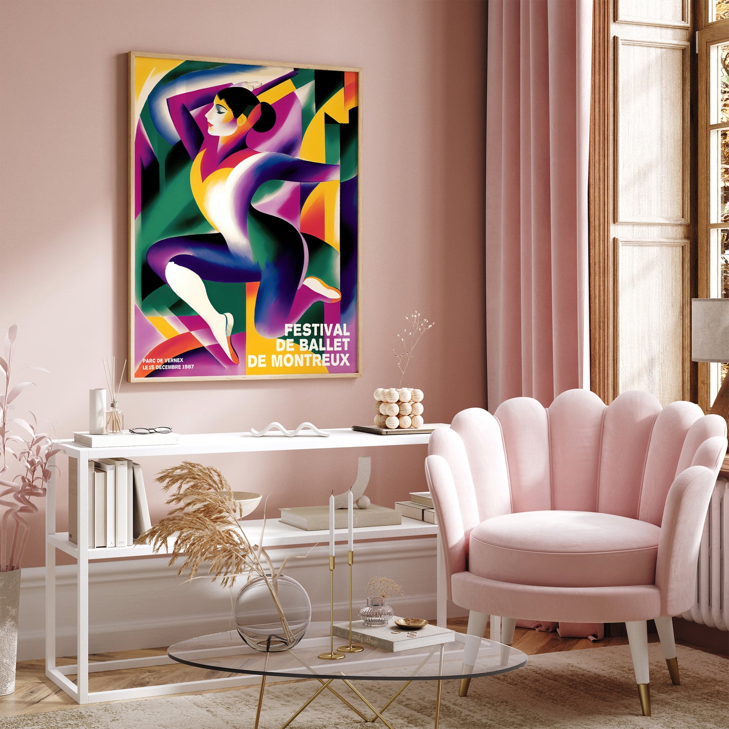 Montreux Ballerina Wall Art Print