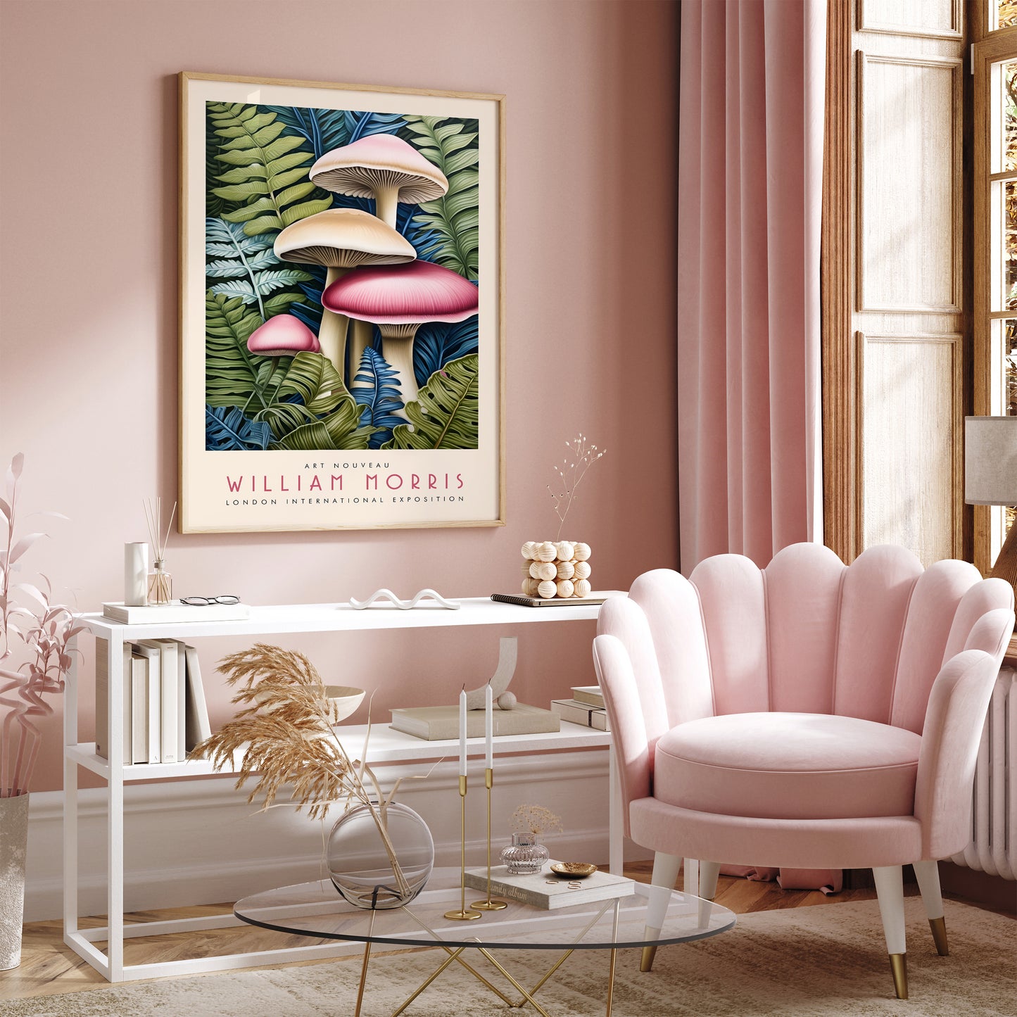 William Morris Flora-inspired Giclee Print