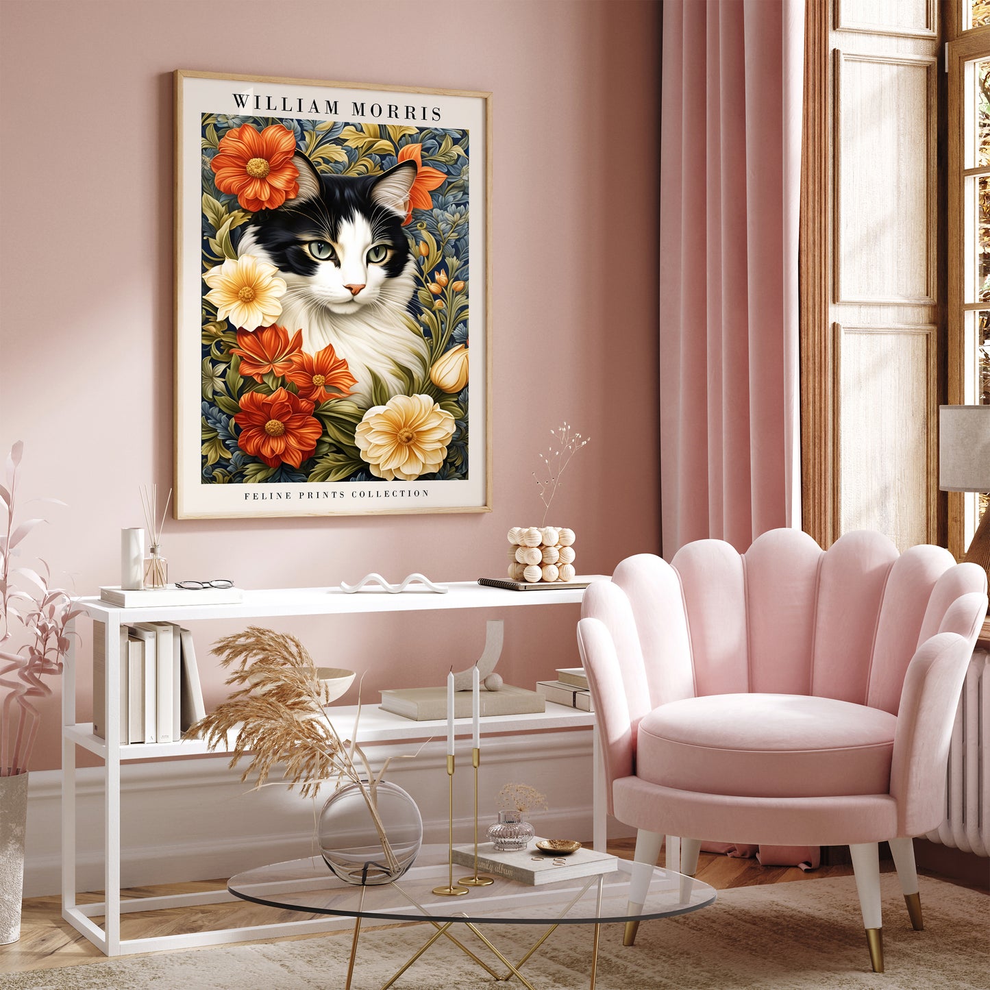 Elegant Cat Portrait Wall Art 2025