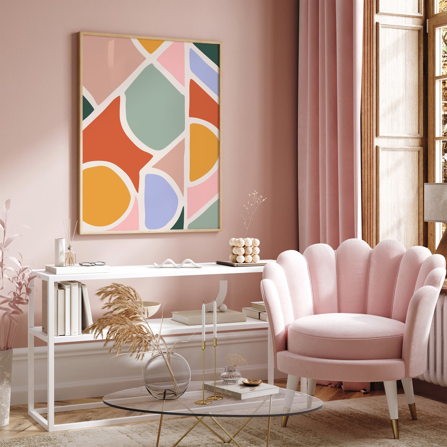 Colorful Abstract Poster - Chic Wall Art