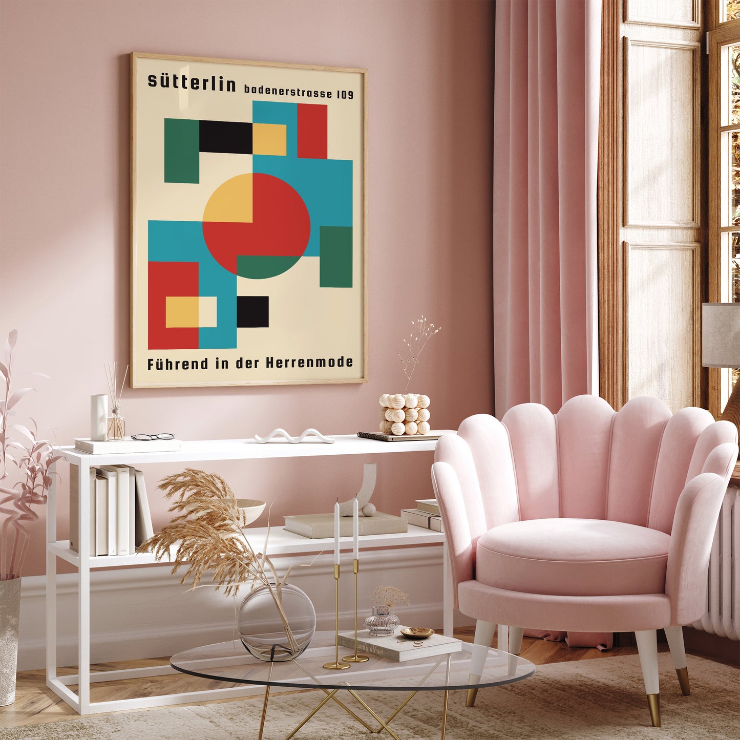 Bauhaus Sutterlin Minimalist Poster