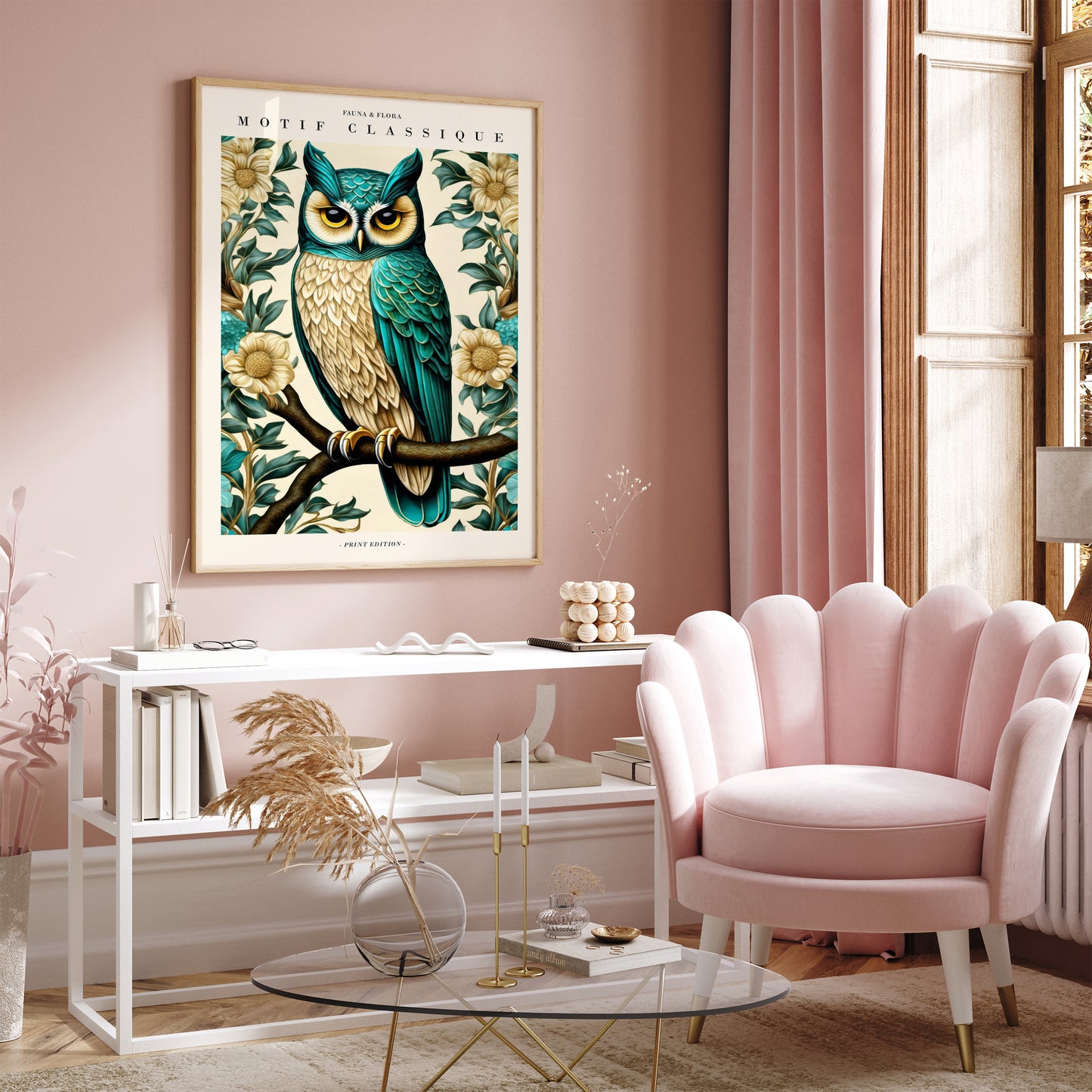 Artful Wall Décor in William Morris Style