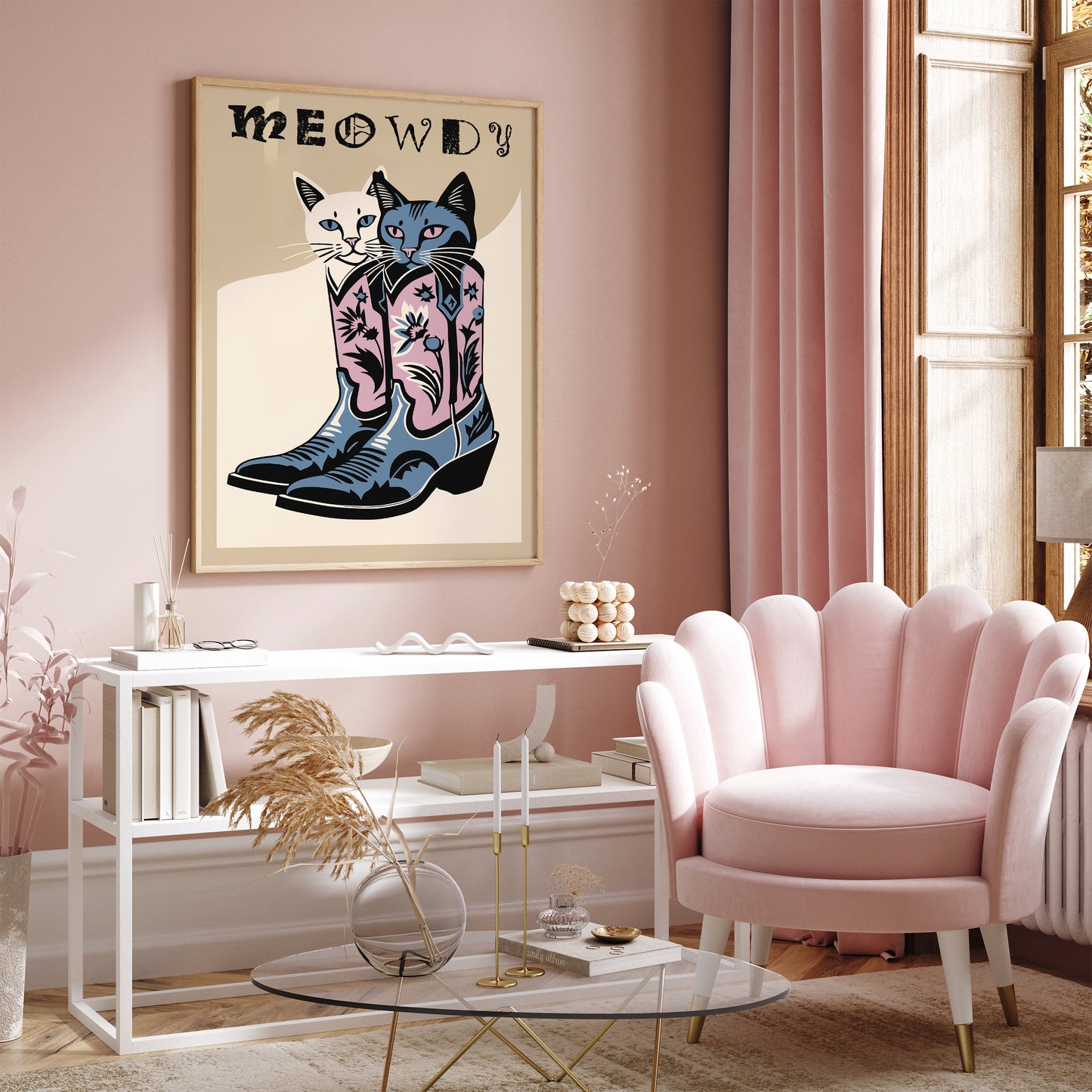 Meowdy Country Music Club Poster