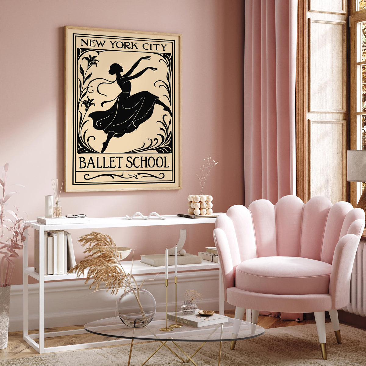 New York Ballet School Art Poster