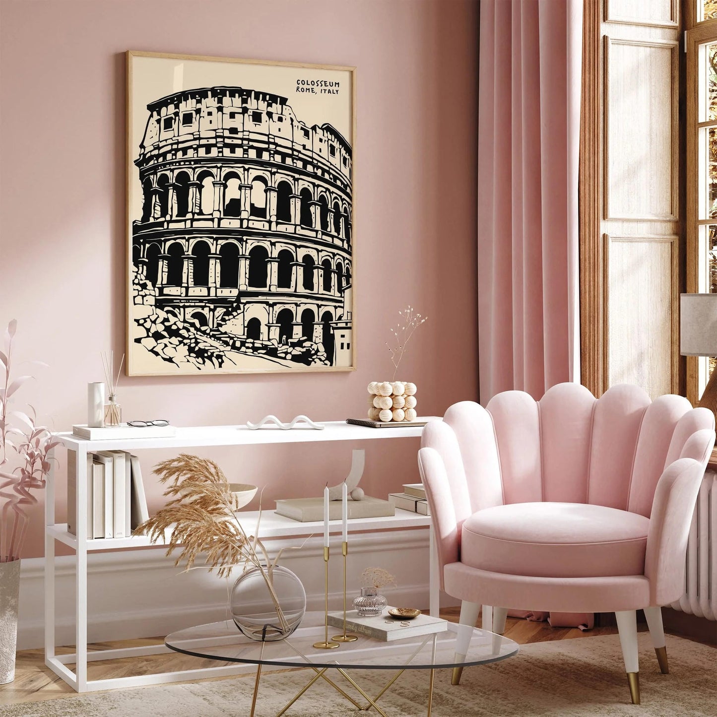 Colosseum Rome Italy Travel Art Print